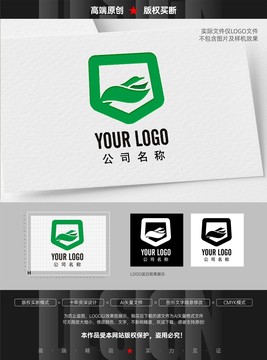 绿色logo叶子