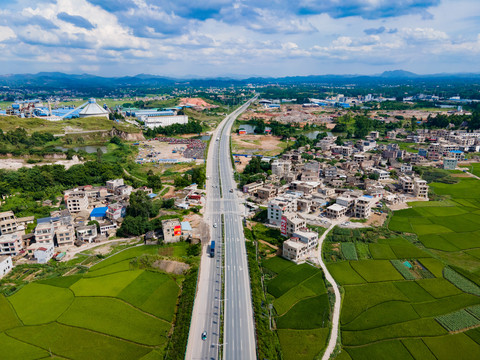 航拍高速公路