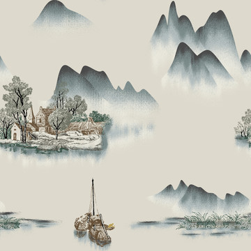 提花設(shè)計風(fēng)景