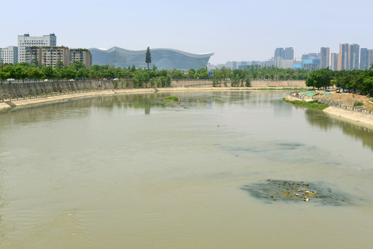 成都府河世纪城地区风光