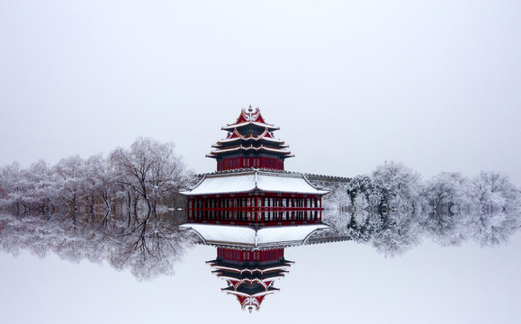 故宫角楼雪景