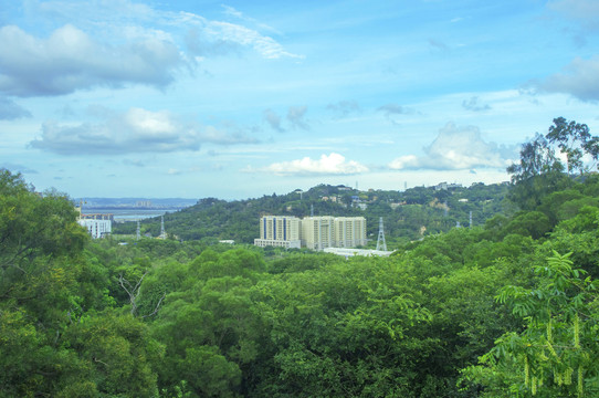 山林与天空的风景