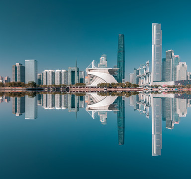 广州珠江新城海心沙风景