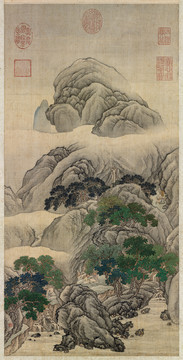 王云山水圖