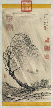 乾隆御筆煙波釣艇圖