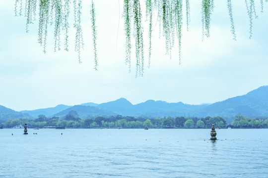 杭州西湖景区小瀛洲三潭印月