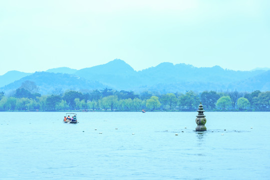 杭州西湖景区小瀛洲三潭印月