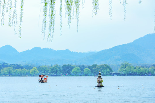 杭州西湖景区小瀛洲三潭印月