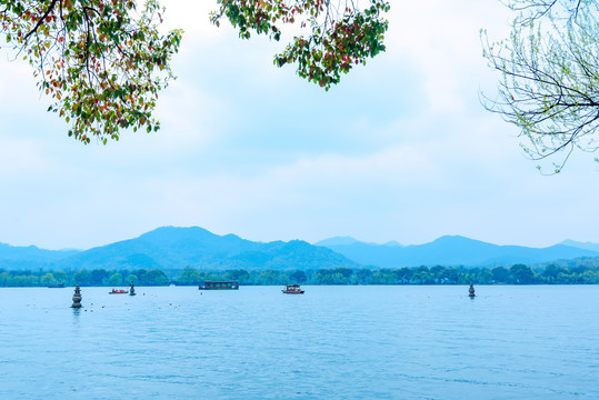 杭州西湖景区小瀛洲三潭印月