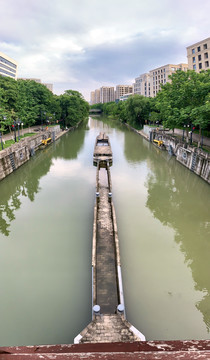 杭州湖泊街景