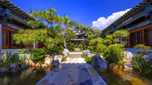 仿古庭院