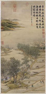 金廷標(biāo)春野新耕圖