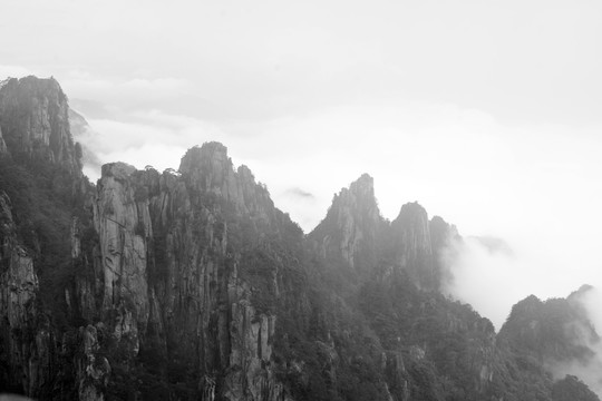 水墨黄山