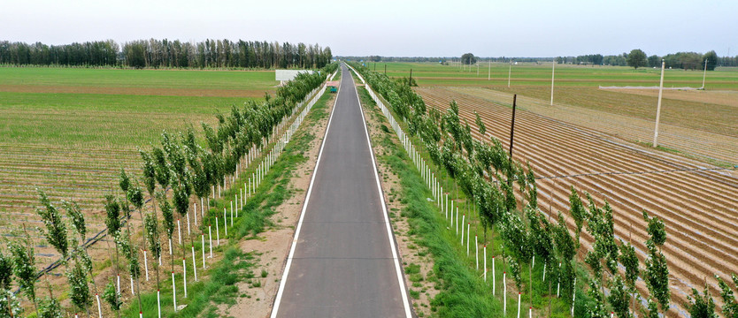 航拍田野