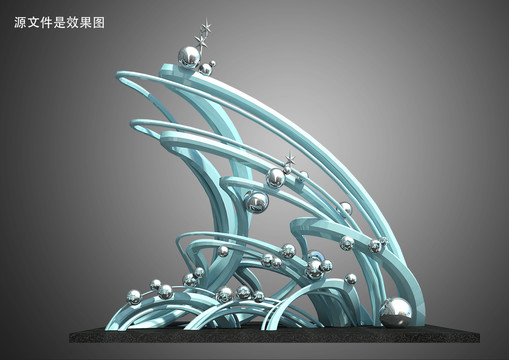 海浪雕塑