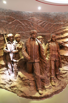 矿工塑像
