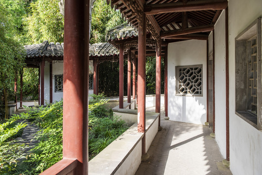 中国古典江南园林长廊