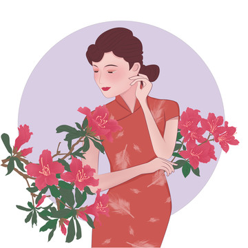 鮮花美人之杜鵑