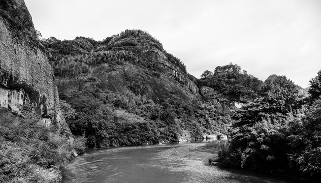 水墨山水宽幅大图