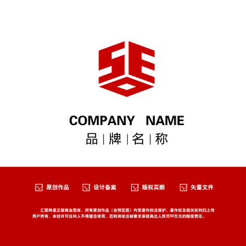 几何字母空间logo