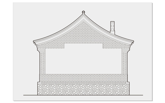 古建筑线稿