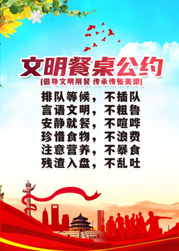文明餐桌公約