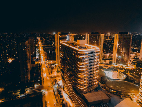 宁夏银川建发大阅城城市夜景