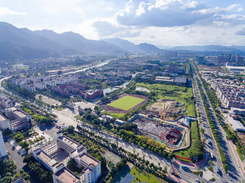 福建师范大学航拍全景