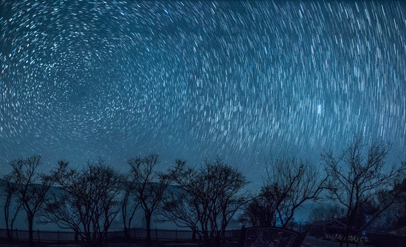 中国湖北神农架大九湖星空银河