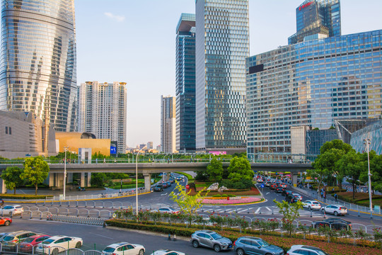 浦东新区世纪大道街景