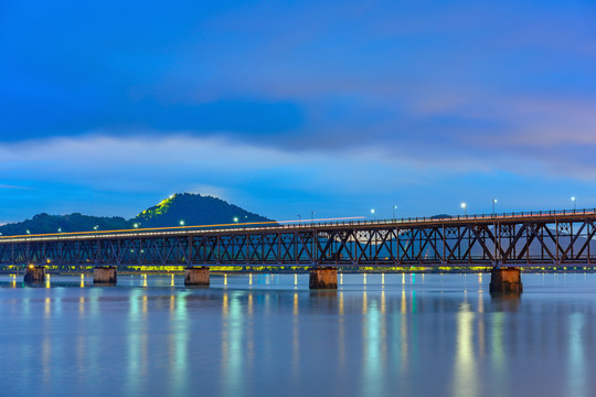 杭州錢江一橋夜景