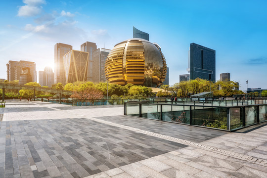 杭州cbd廣場街景