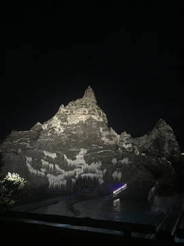 冰山雪山夜拍