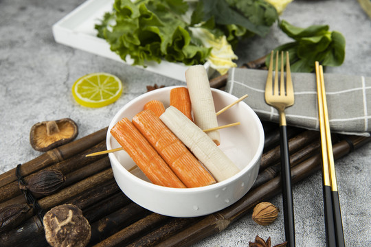 自选小火锅麻辣烫菜品蟹肉棒