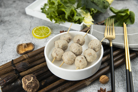 自选小火锅麻辣烫菜品牛肉丸