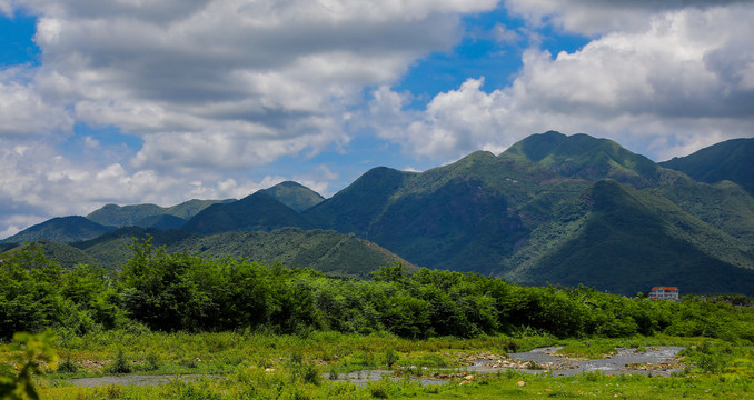 山水田园小溪流水