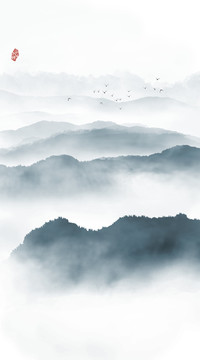水墨山水畫