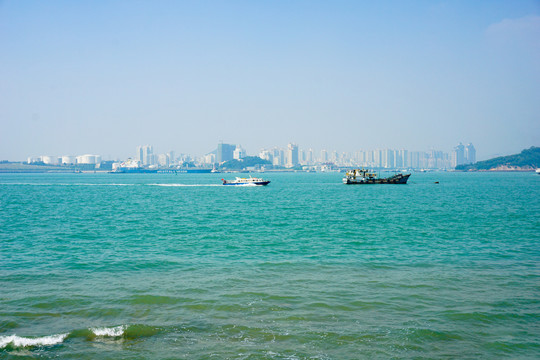 厦门海边建筑风光