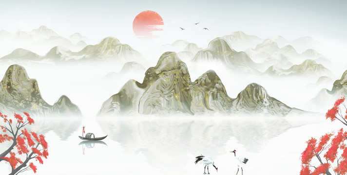 新中式山水畫