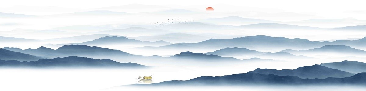 新中式大幅寬幅山水畫(huà)