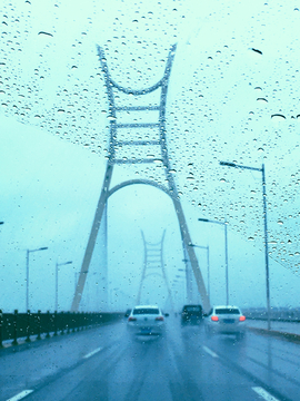 雨中的桥