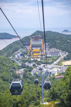 普陀山高空缆车