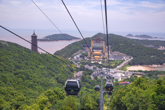 普陀山高空缆车