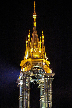 哈尔滨中央大街铁塔灯塔