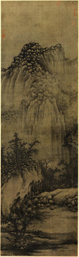 巨然溪山蘭若圖