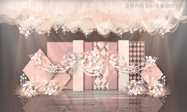 粉色系婚禮