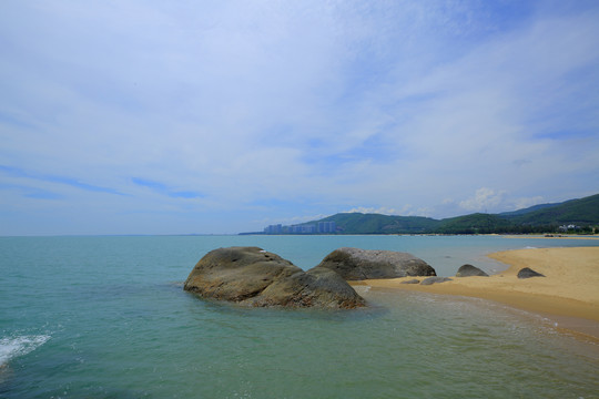 大海沙滩蓝天