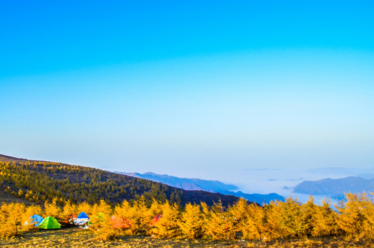 海坨山秋景