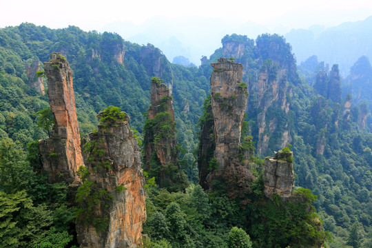 张家界风景区山峰景观