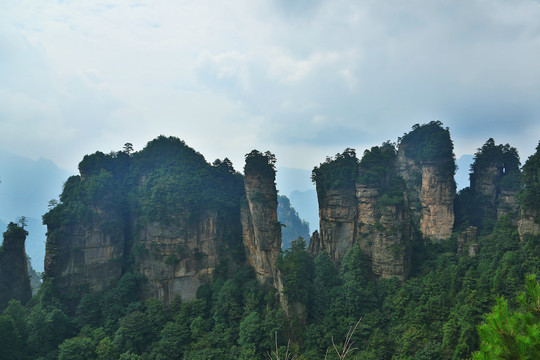 湖南张家界石峰地貌景观